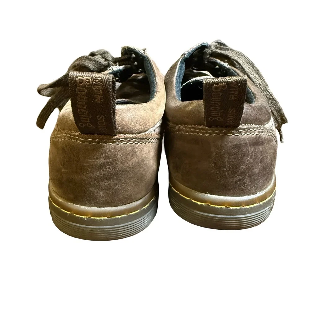 Dr. Martens Joseph Brown Canvas Leather Low Top‎ Sneakers Mens 9 Womens 10 42 EU